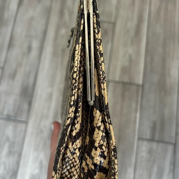 Bob Mackie dressy faux snake clutch​ - Picture 3 of 7